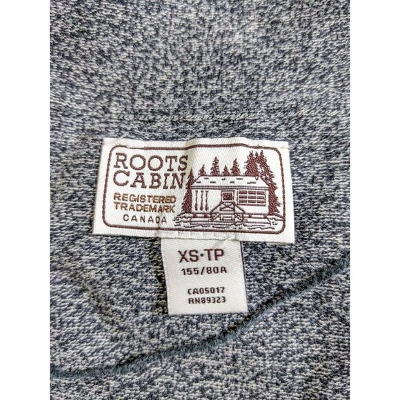 Roots Cabin Longline Cardigan Sweater Womens XS Gray Open Front Cozy Warm Soft - Picture 7 of 8